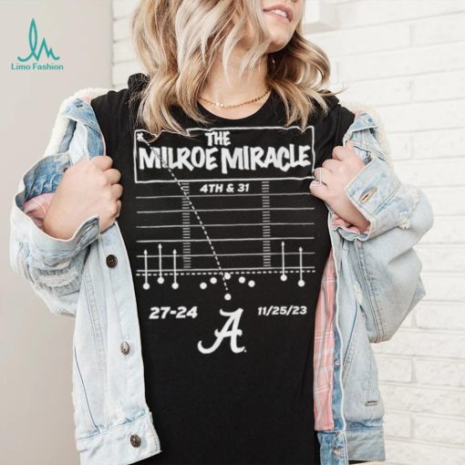 The Jalen Milroe Miracle Alabama Crimson Tide Football shirt