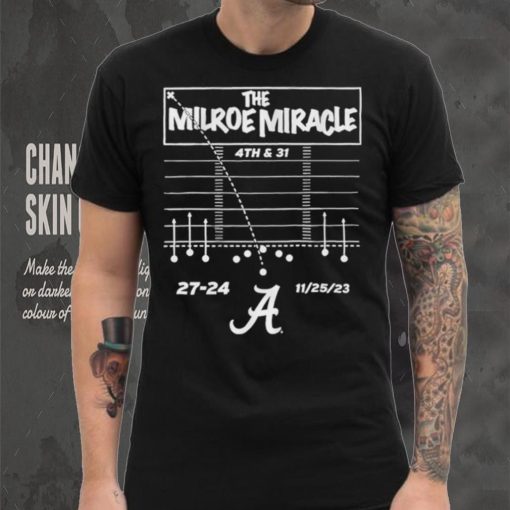 The Jalen Milroe Miracle Alabama Crimson Tide Football shirt