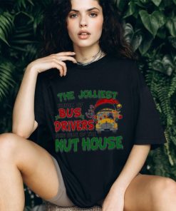 The Jolliest Bunch Of Santa Bus Drivers This Side Of The Nut House Christmas Shirt