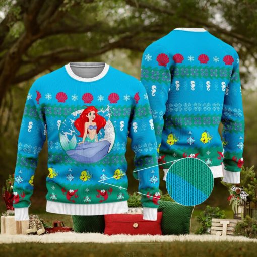 The Little Mermaid Knitted Christmas Sweater For Men And Women