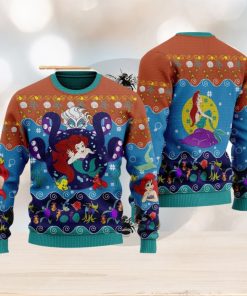 The Little Princess 3D Ugly Christmas Sweater, Princess Mermaid Xmas Ugly Christmas Sweater Men And Women Gift