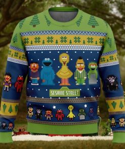 The Main Characters On Sesame Street Ugly Christmas Sweater