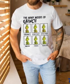 The Many Moods Of Grinch Shirt, hoodie, sweater, long sleeve and tank top The Many Moods Of Grinch Shirt