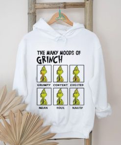 The Many Moods Of Grinch Shirt, hoodie, sweater, long sleeve and tank top The Many Moods Of Grinch Shirt