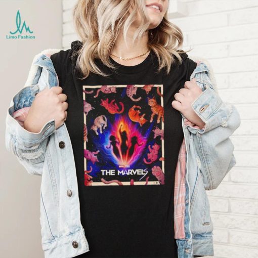 The Marvels cats poster shirt
