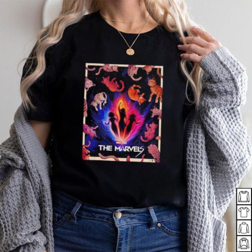 The Marvels cats poster shirt