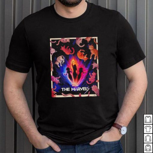The Marvels cats poster shirt