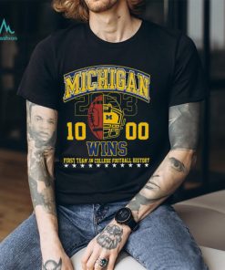 The Michigan Wolverines 1000 Wins First Team In College Football History 2023 Shirt