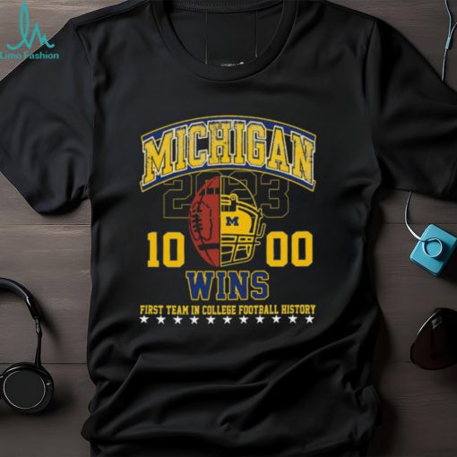 The Michigan Wolverines 1000 Wins First Team In College Football History 2023 Shirt