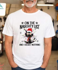 The Naughty List cat shirt, hoodie, sweater, long sleeve and tank top The Naughty List cat shirt