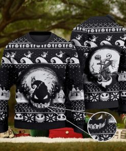 The Nightmare Before Christmas Ugly Christmas Sweater Jack Skellington Ugly Sweater Jack And Sally Christmas