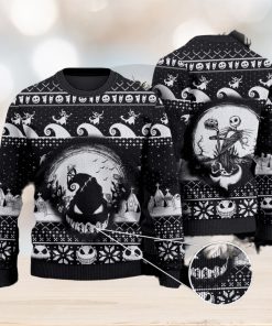 The Nightmare Before Christmas Ugly Christmas Sweater Jack Skellington Ugly Sweater Jack And Sally Christmas