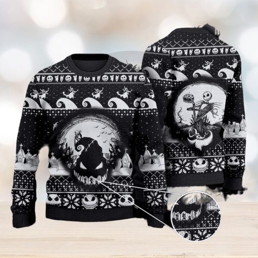 The Nightmare Before Christmas Ugly Christmas Sweater Jack Skellington Ugly Sweater Jack And Sally Christmas