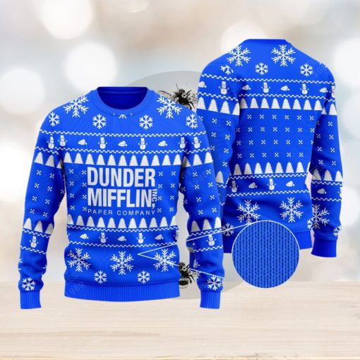 The Office Dunder Mifflin Knitted Xmas Sweater Gift Holidays