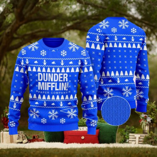 The Office Dunder Mifflin Knitted Xmas Sweater Gift Holidays