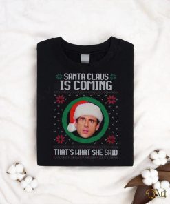The Office Santa Claus Is Coming Michael Scott Best T Shirt