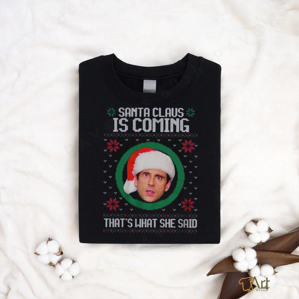 The Office Santa Claus Is Coming Michael Scott Best T Shirt The Office Santa Claus Is Coming Michael Scott Best T Shirt