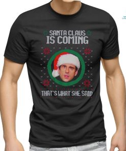 The Office Santa Claus Is Coming Michael Scott Best T Shirt