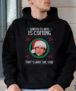 The Office Santa Claus Is Coming Michael Scott Best T Shirt