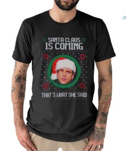 The Office Santa Claus Is Coming Michael Scott Best T Shirt