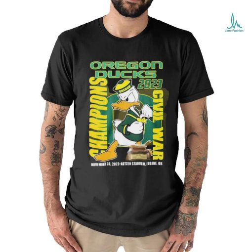 The Oregon Duck Mascot 2023 Civil War Champions Shirt