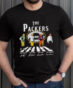 The Packers Abbey Road Aaron Rodgers Brett Favre Bart Starr signatures shirt