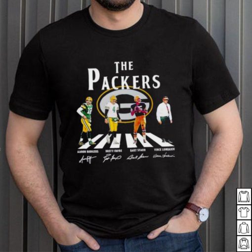 The Packers Abbey Road Aaron Rodgers Brett Favre Bart Starr signatures shirt