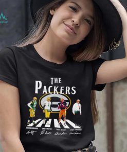 The Packers Abbey Road Aaron Rodgers Brett Favre Bart Starr signatures shirt