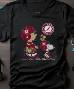 The Peanuts Charlie Brown And Snoopy Woodstock Alabama Crimson Tide Football Shirt