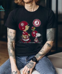The Peanuts Charlie Brown And Snoopy Woodstock Alabama Crimson Tide Football Shirt