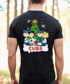 The Peanuts Chicago Cubs Christmas Tree 2023 Shirt