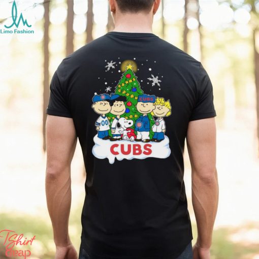 The Peanuts Chicago Cubs Christmas Tree 2023 Shirt