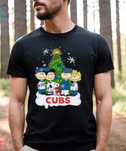 The Peanuts Chicago Cubs Christmas Tree 2023 Shirt