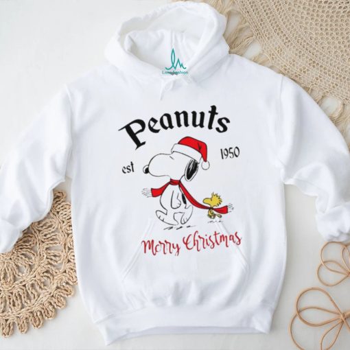 The Peanuts Snoopy est 1950 Merry Christmas shirt