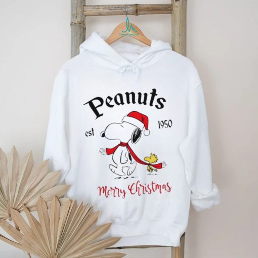 The Peanuts Snoopy est 1950 Merry Christmas shirt