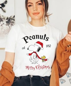 The Peanuts Snoopy est 1950 Merry Christmas shirt
