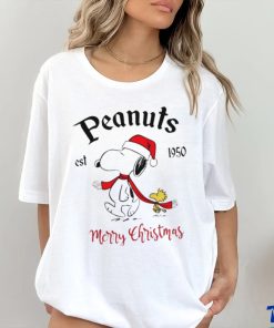 The Peanuts Snoopy est 1950 Merry Christmas shirt