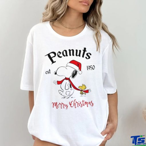 The Peanuts Snoopy est 1950 Merry Christmas shirt