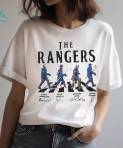 The Rangers Walking Abbey Road Signatures Ice Hockey Shirt