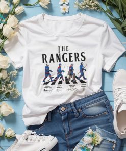 The Rangers Walking Abbey Road Signatures Ice Hockey Shirt