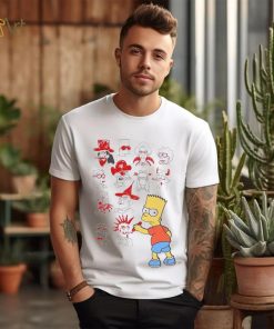 The Simpsons Freeze Max Youth School Doodles T Shirt