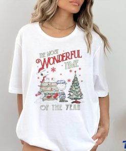 The Snoopy Charlie Brown the most wonderful time of the year winter Christmas shirt, hoodie, sweater, long sleeve and tank top The Snoopy Charlie Brown the most wonderful time of the year winter Christmas shirt