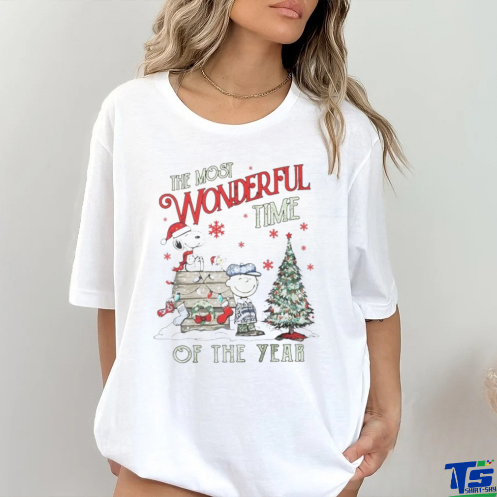 The Snoopy Charlie Brown the most wonderful time of the year winter Christmas shirt The Snoopy Charlie Brown the most wonderful time of the year winter Christmas shirt