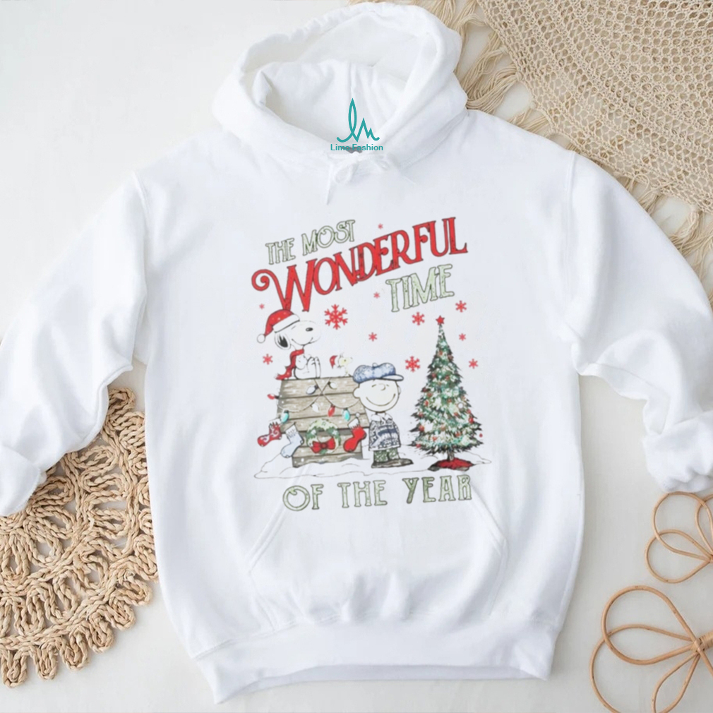 The Snoopy Charlie Brown the most wonderful time of the year winter Christmas shirt The Snoopy Charlie Brown the most wonderful time of the year winter Christmas shirt