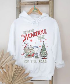 The Snoopy Charlie Brown the most wonderful time of the year winter Christmas shirt, hoodie, sweater, long sleeve and tank top The Snoopy Charlie Brown the most wonderful time of the year winter Christmas shirt