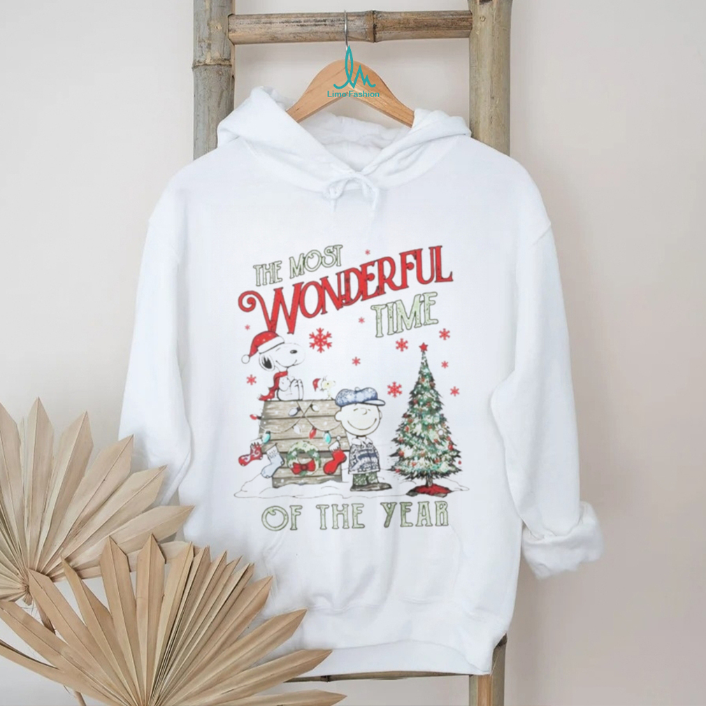 The Snoopy Charlie Brown the most wonderful time of the year winter Christmas shirt The Snoopy Charlie Brown the most wonderful time of the year winter Christmas shirt