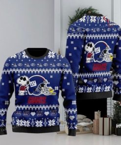 The Snoopy Football Helmet New York Giants Ugly Christmas Sweaters