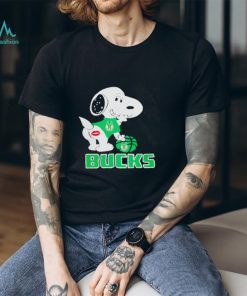 The Snoopy Milwaukee Bucks basketball NBA sexy graphic design shirt