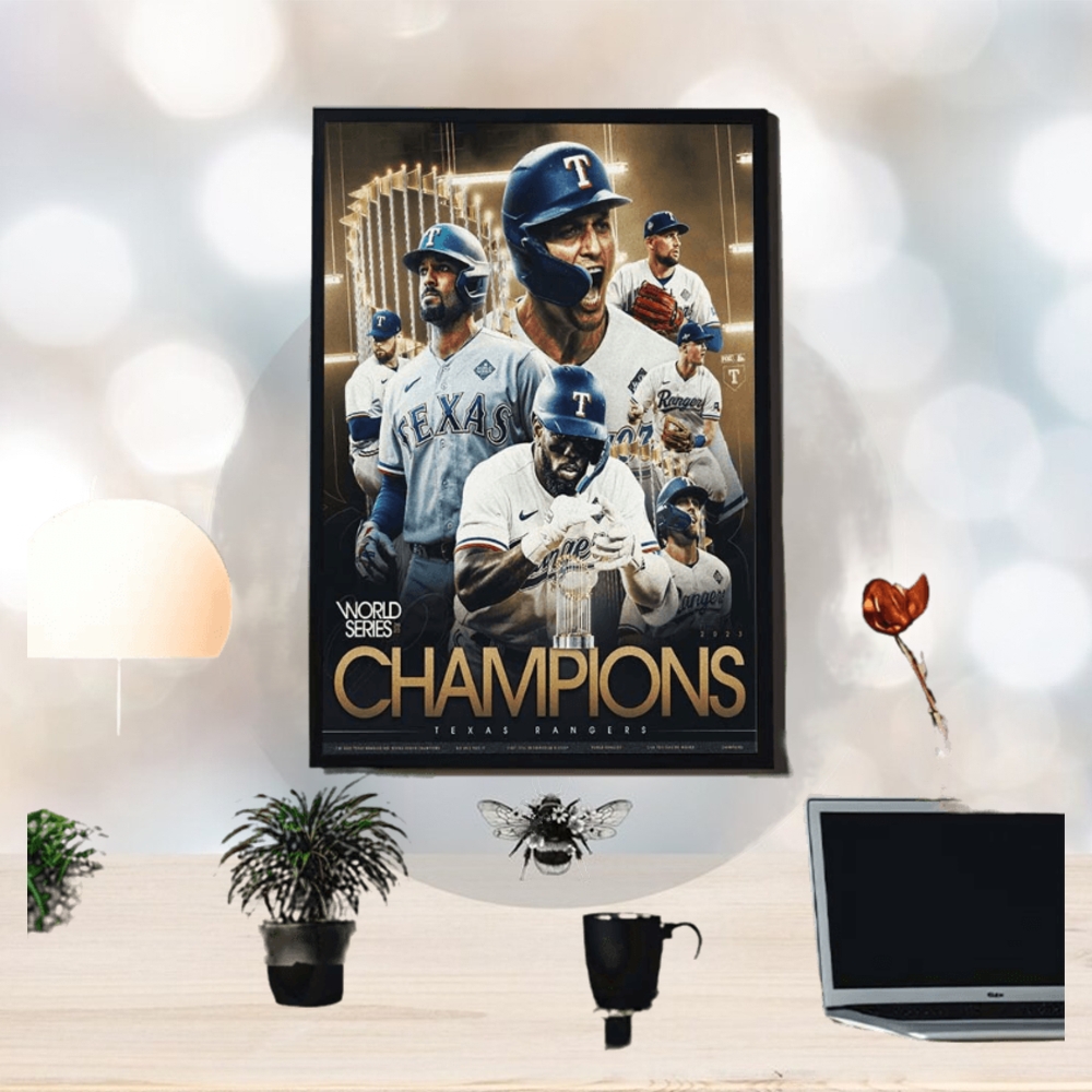The Texas Rangers Are World Series Champions For The First Time In Franchise History Home Decor Poster Canvas The Texas Rangers Are World Series Champions For The First Time In Franchise History Home Decor Poster Canvas
