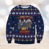 TGB Logo Wearing Santa Hat Trending Christmas Gift AOP Ugly Christmas Sweater Men Women Winter Gift